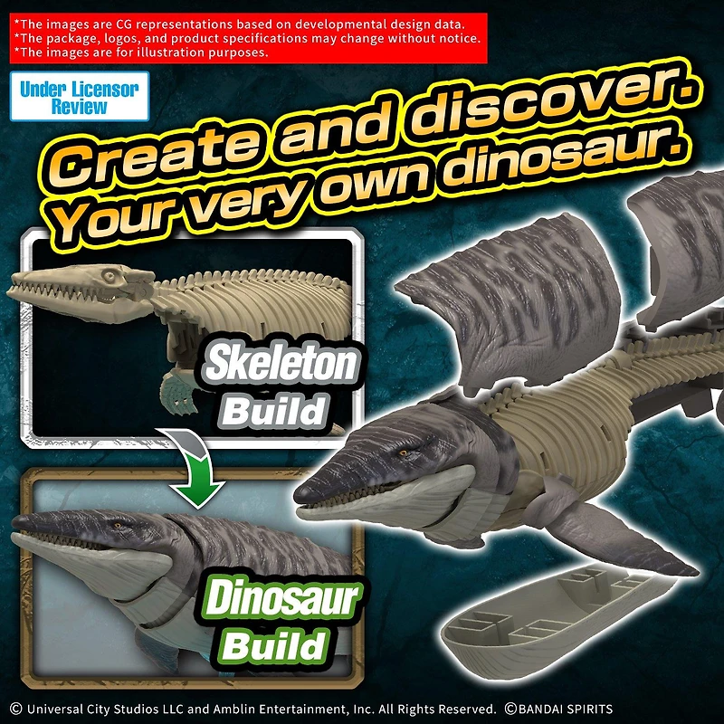 Bandai Hobby Plannosaurus Jurassic World Mosasaurus 2.95-in Figure