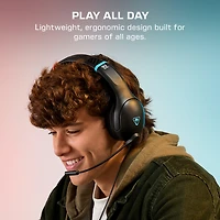 Turtle Beach Airlite Fit Wired Gaming Headset (Charcoal Black) for Nintendo Switch 2, Nintendo Switch, Switch Lite and Switch
