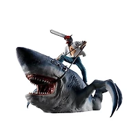 Bandai Chainsaw Man Ichibansho Chainsaw Man and Beam 9.1-in Figure