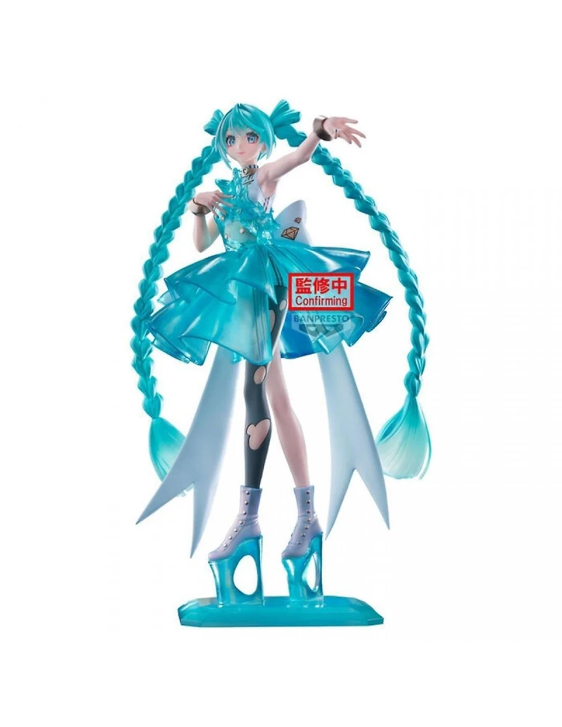 Banpresto Hatsune Miko Evolve Clearluxe Emerald Gem 9.8-in Figure