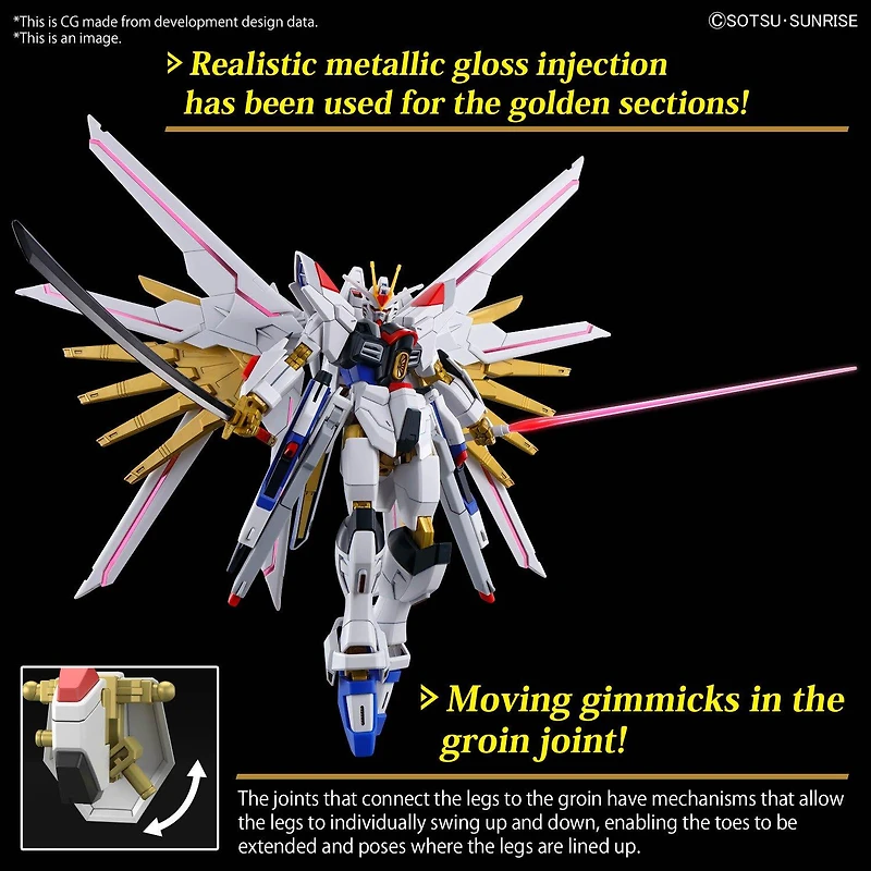 Bandai Hobby 250 Mighty Strike Freedom Gundam Seed Freedom HG 1/144 Model Kit