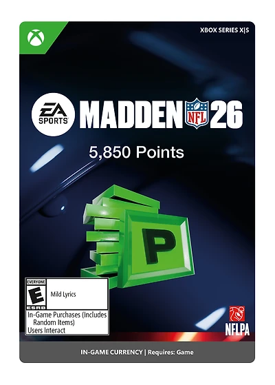 Madden NFL 26: 5850 MUT Points Pack - Xbox Series X/S