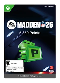 Madden NFL 26: 5850 MUT Points Pack - Xbox Series X/S