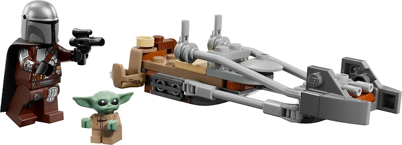 LEGO Star Wars The Mandalorian and Grogu's Speeder Bike Building Set 75436