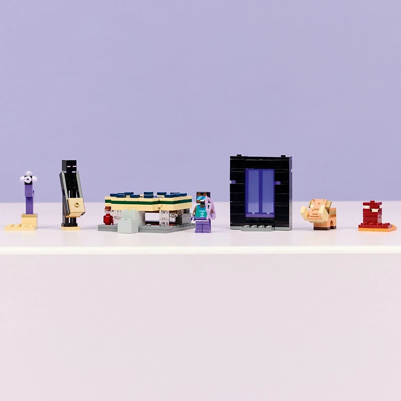 LEGO Minecraft Nether and End Portal Journey Building Toy Set 21584