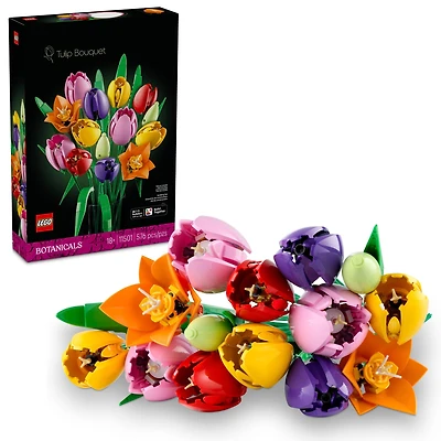 LEGO Botanicals Tulip Bouquet Home Flower Decor Building Set for Adults 11501