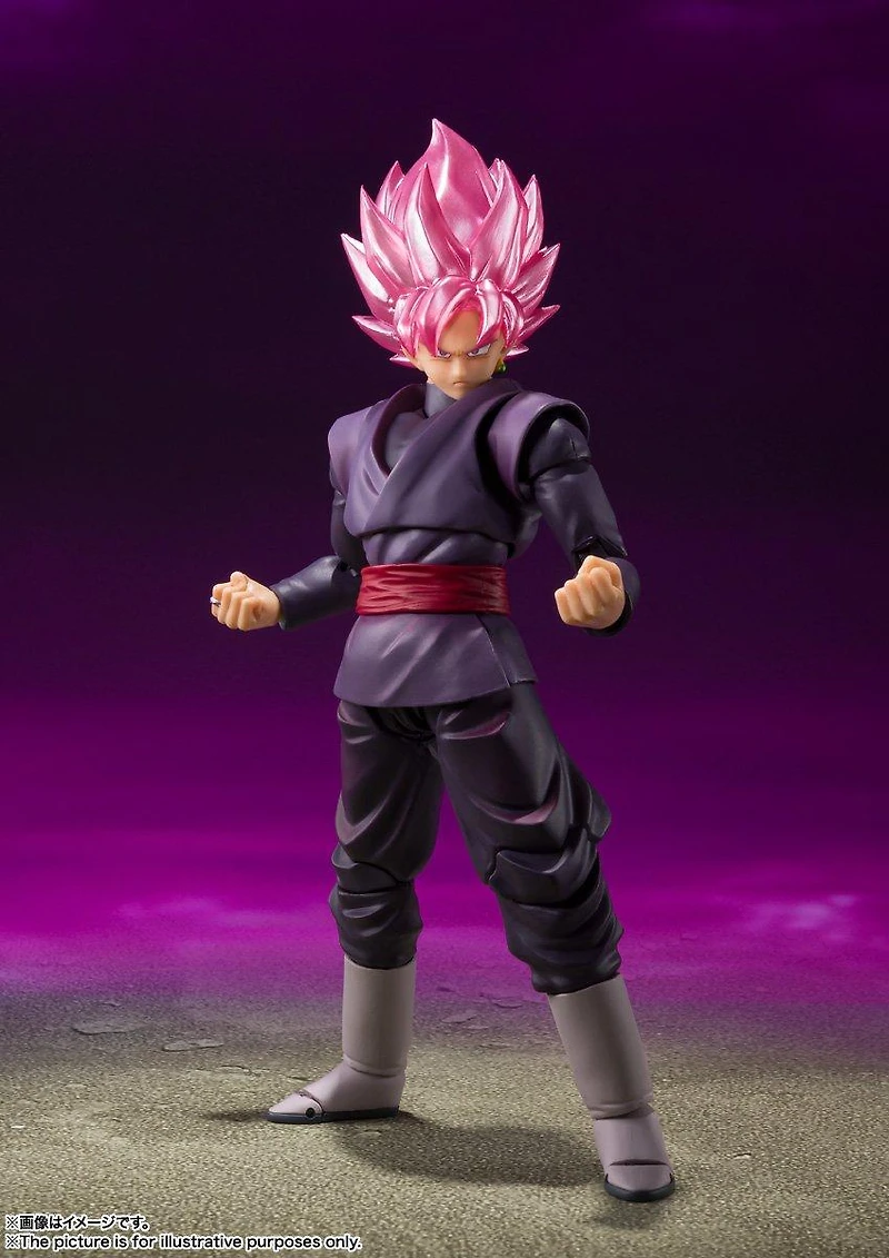 Bandai Dragon Ball Super Tamashii Nations S.H. Figuarts Goku Black Super Saiyan Rose (Reissue) 7-in Figure