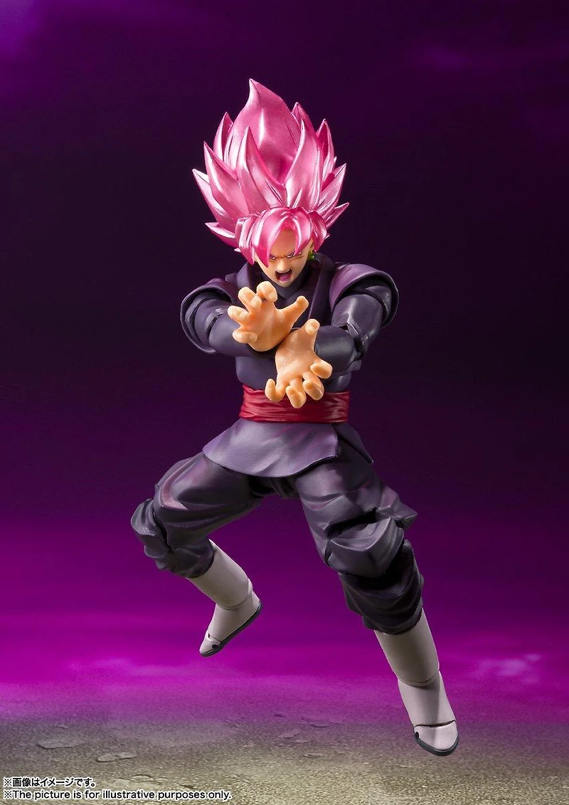 Bandai Dragon Ball Super Tamashii Nations S.H. Figuarts Goku Black Super Saiyan Rose (Reissue) 7-in Figure