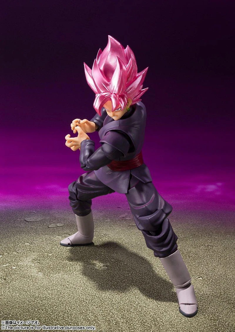 Bandai Dragon Ball Super Tamashii Nations S.H. Figuarts Goku Black Super Saiyan Rose (Reissue) 7-in Figure