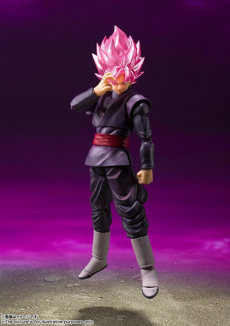 Bandai Dragon Ball Super Tamashii Nations S.H. Figuarts Goku Black Super Saiyan Rose (Reissue) 7-in Figure