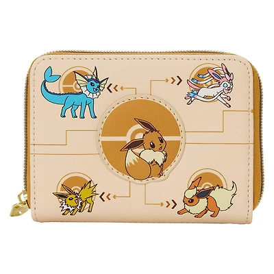 Pokemon Eeveelutions Zip Around Wallet GameStop Exclusive