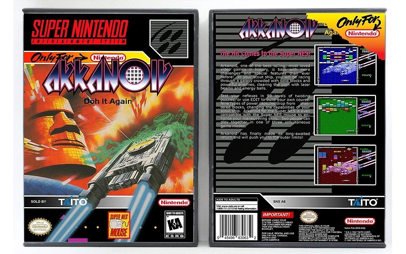 Arkanoid: Doh It Again - Super Nintendo