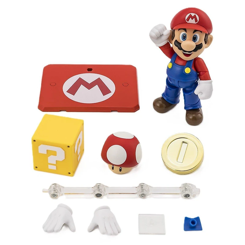 Bandai Tamashii Nations S.H.Figuarts Super Mario Bros Mario 4-in Action Figure