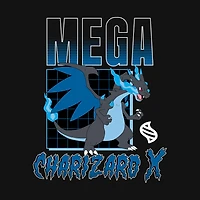 Pokemon Mega Charizard X and Y Double Sided Graphic T-Shirt GameStop Exclusive