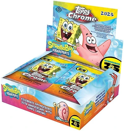 2025 Topps Chrome SpongeBob 25th Anniversary Hobby Box
