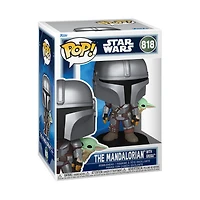 Funko POP! Star Wars: The Mandalorian and Grogu The Mandalorian with Grogu 4.4-in Vinyl Bobblehead