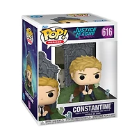 Funko POP! Deluxe: DC Justice League Constantine with Tombstone 6.4-in Vinyl Figure
