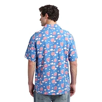Kirby Pastel Cloud Print Woven Unisex Button-Up GameStop Exclusive