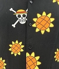 One Piece Luffy Dressrosa Arc Button-Up Mens Shirt GameStop Exclusive