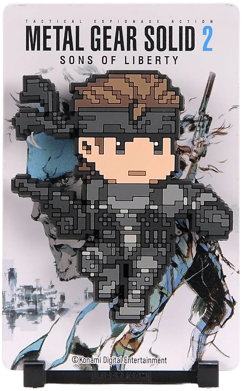 FiGGYZ Metal Gear Solid 2 Solid Snake (Hero Pose) Pop Magnet Collectible Figure
