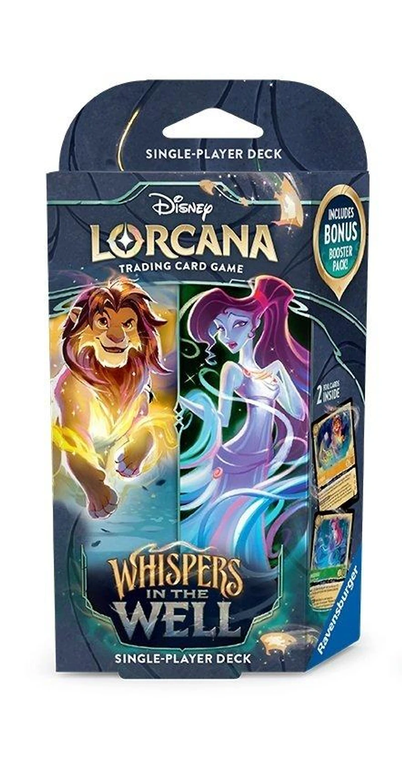 Disney Lorcana: Whispers in the Well Chapter 10 Single-Player Deck (Amber and Emerald)