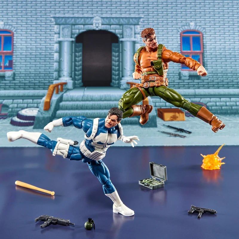 Hasbro Marvel Legends Series Gamerverse Punisher and Nick Fury 6-In Action Figure Set