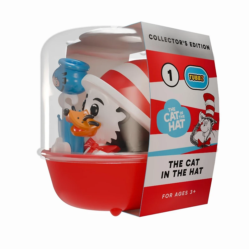 Tubbz The Cat in the Hat 1st Edition Dr. Seuss 3.54-in Collectible Rubber Duck