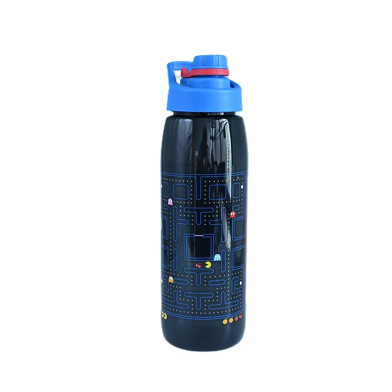 Pac-Man Game Screen 28oz Water Bottle with Screw Lid