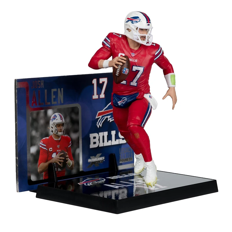 McFarlane Toys SportsPicks NFL Series Buffalo Bills Josh Allen (Red Color Rush Jersey) 7-in Figure