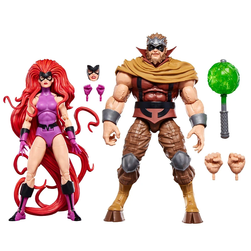 Hasbro Marvel Legends Series Inhumans Medusa and Gorgon 6-in Action Figure Set 2-Pack