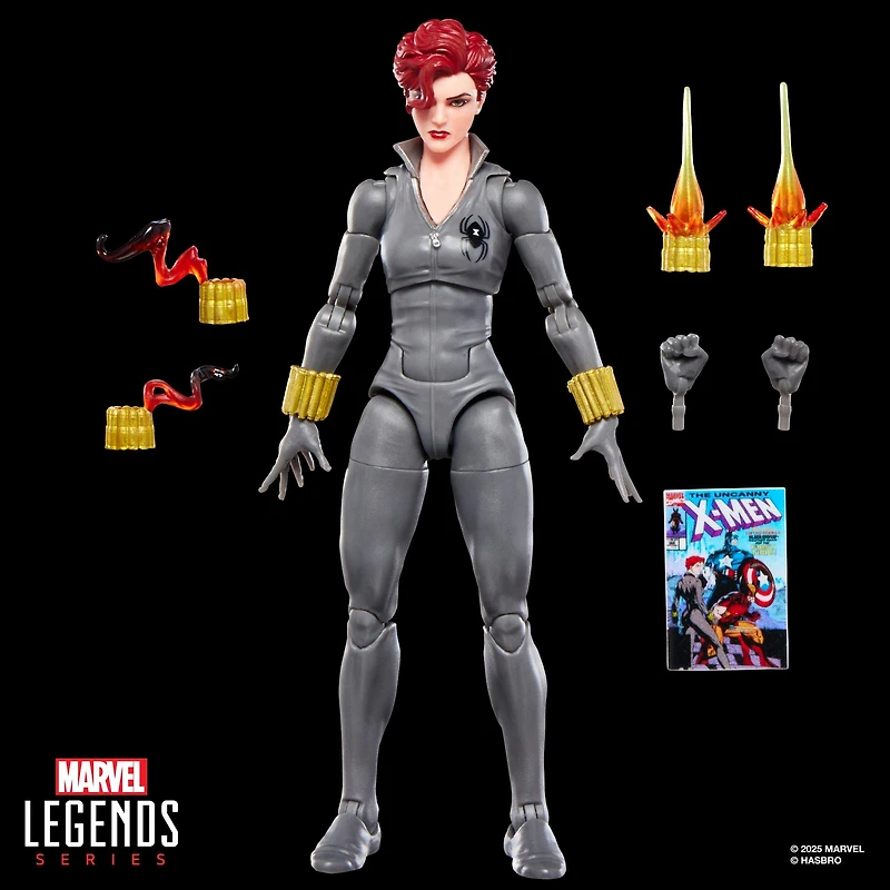 Marvel Legends Series Uncanny X-Men Black Widow (Issue 268) 6-in Action Figure