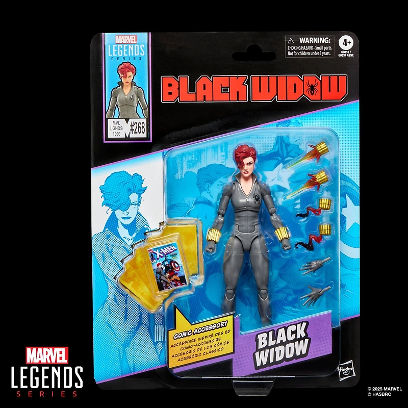 Marvel Legends Series Uncanny X-Men Black Widow (Issue 268) 6-in Action Figure