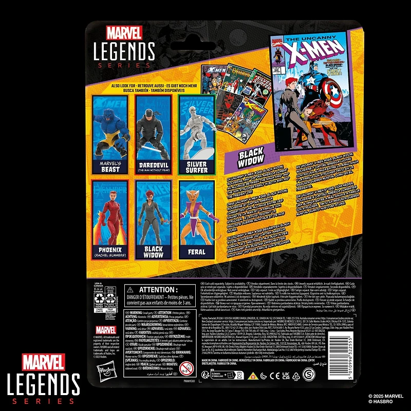 Marvel Legends Series Uncanny X-Men Black Widow (Issue 268) 6-in Action Figure