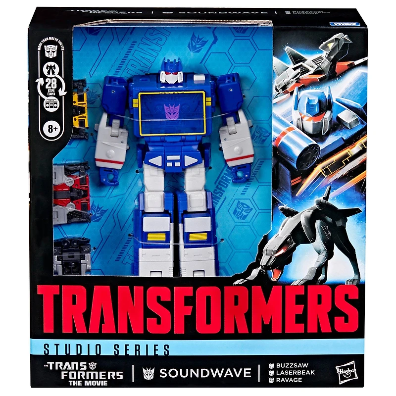 Hasbro Transformers Toys Studio Series Leader Class The Transformers: The Movie Soundwave 6.5-in Action Figure