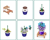 ZURU MAX Premium Garden Pot Plants Building Bricks Collection Campanula Capsule (Styles May Vary)