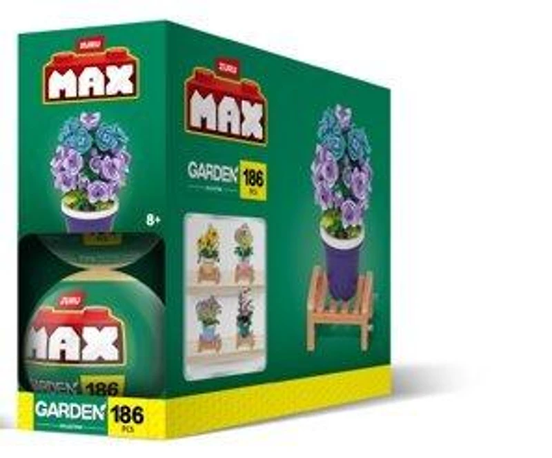 ZURU MAX Premium Garden Pot Plants Building Bricks Collection Campanula Capsule (Styles May Vary)