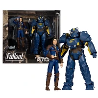 McFarlane Toys Elite Edition Fallout TV T-60 Vault Tec and Sole Survivor 7-in Action Figure Set
