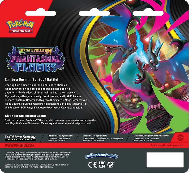 Pokemon Trading Card Game: Phantasmal Flames Three-Booster Blister