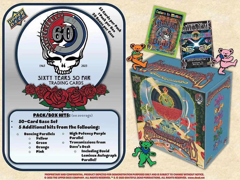 Upper Deck Grateful Dead 60 Years So Far Trading Cards Box