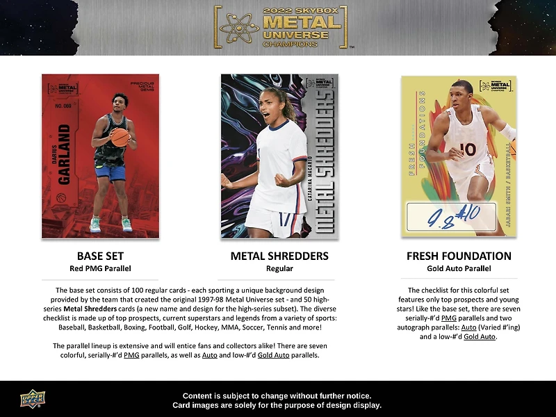 2022 Upper Deck Skybox Metal Universe Champions Hobby Box
