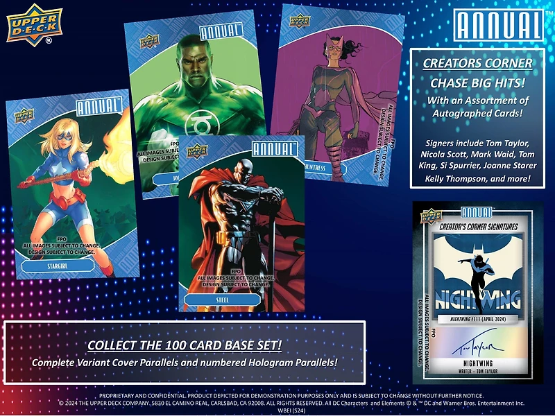 2023-24 Upper Deck DC Annual Hobby Box