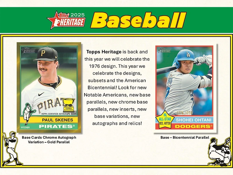 2025 Topps Heritage MLB Baseball Hobby Box