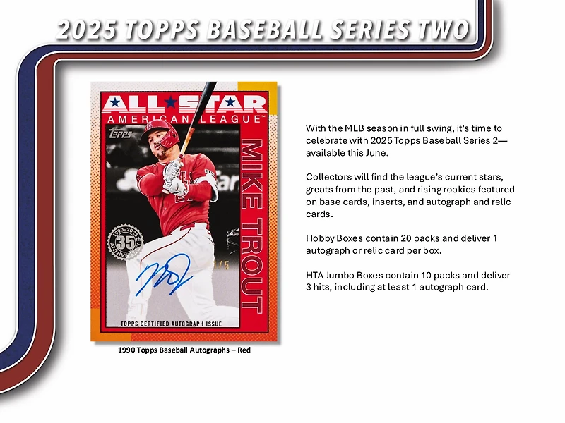 2025 Topps Series 2 MLB Baseball Hobby Box