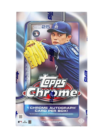 2025 Topps Chrome MLB Baseball Hobby Box
