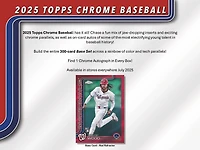 2025 Topps Chrome MLB Baseball Hobby Box