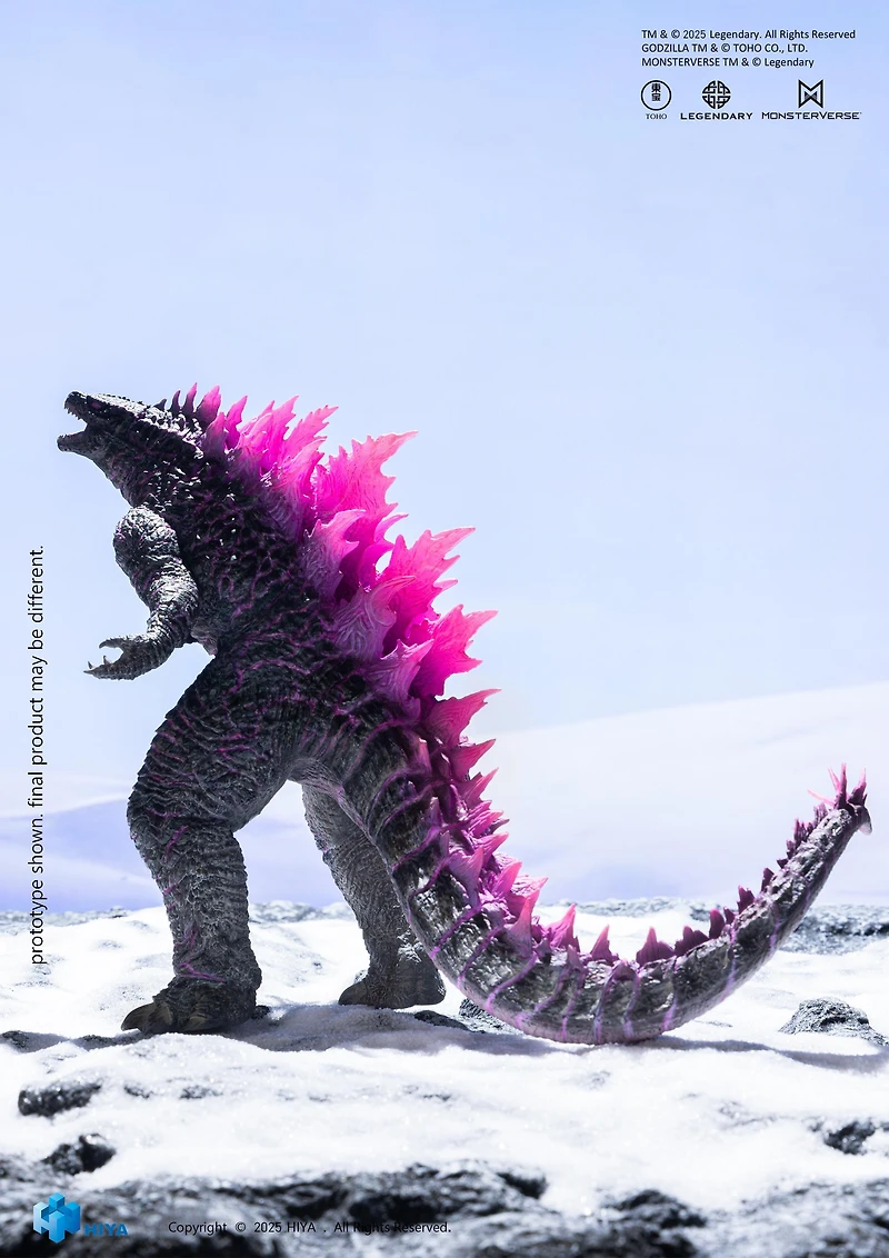 HIYA Godzilla x Kong The New Empire Godzilla Evolved Translucent Ver. 7-in statue