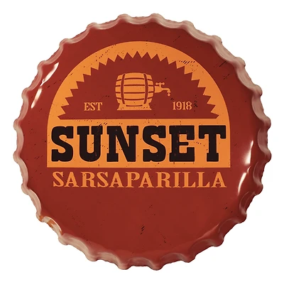 Fallout Sunset Sarsaparilla Bottle Cap Tin Sign