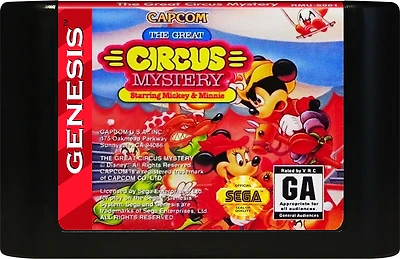 The Great Circus Mystery Starring Mickey and Minnie - Sega Genesis