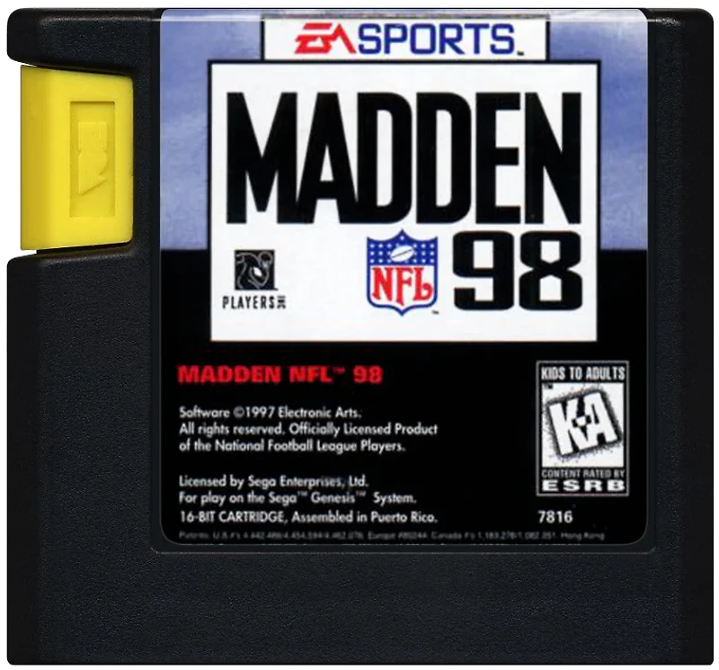 Madden NFL '98 - Sega Genesis