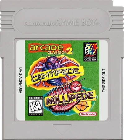Arcade Classic 2: Centipede and Millipede - Game Boy